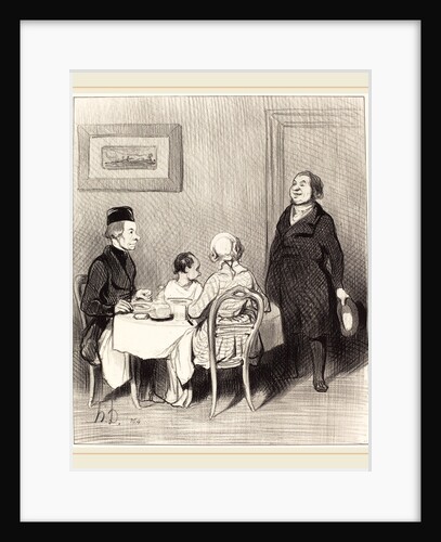Un Ami est un crocrodile, 1845 by Honoré Daumier