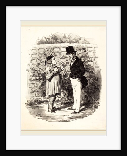 Monsieur voila vingt ans que je poursuis l'union de, 1846 by Honoré Daumier