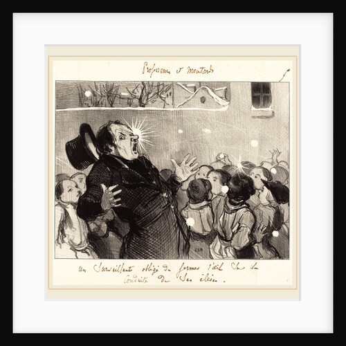 Un Surveillant obligé de fermer l'oeil, 1845 by Honoré Daumier
