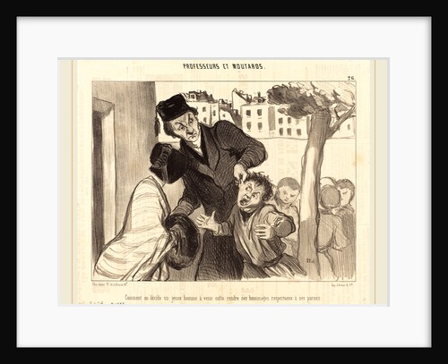 Comment on décide un jeune homme a venir, 1846 by Honoré Daumier