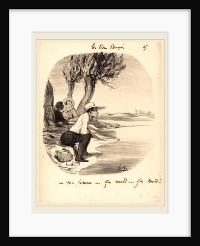 Ma femme ça mord ça mord!, 1846 by Honoré Daumier