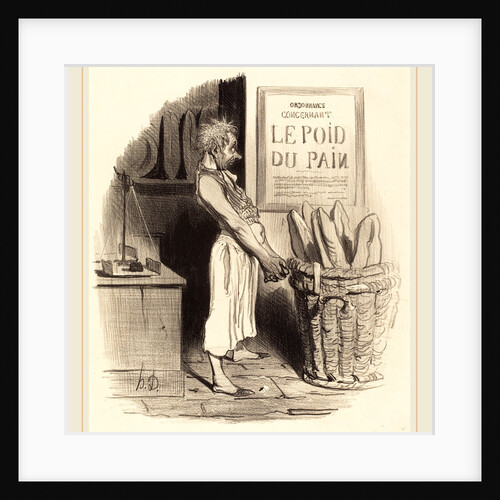 Pour lors nous sommes dans le pétrin, 1840 by Honoré Daumier