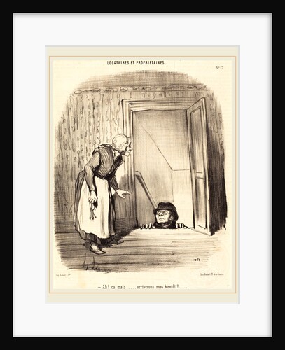 Ah! ça mais arriverons-nous bientôt?, 1847 by Honoré Daumier