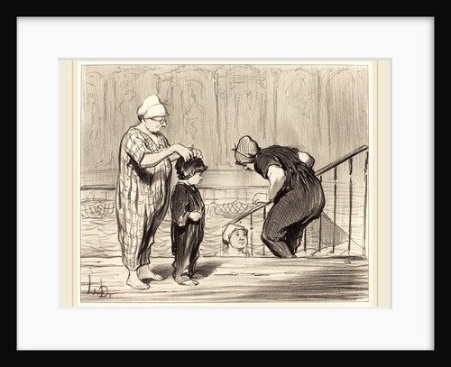En Famille, 1847 by Honoré Daumier