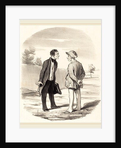 Oui, monsieur Gimblet, l'ordre ne sera rétabli, 1851 by Honoré Daumier