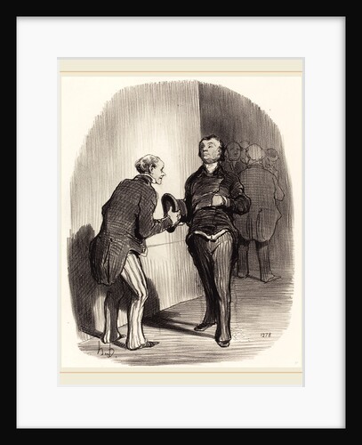 Vue d'une antichambre ministérielle, 1849 by Honoré Daumier