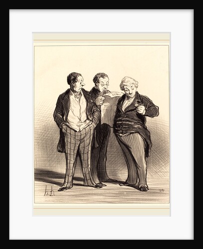 L'Interdiction du port des décorations, 1848 by Honoré Daumier