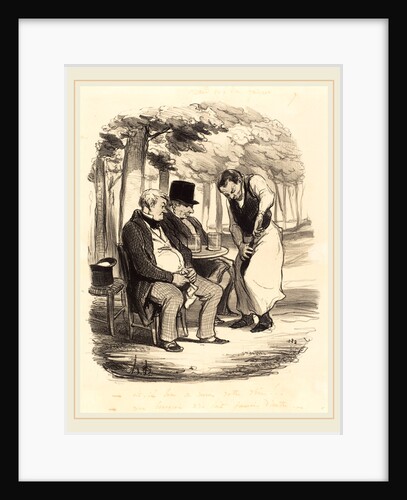 Est-il bon, au moins, votre vin!, 1848 by Honoré Daumier