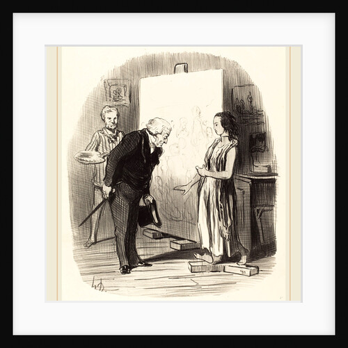 Madame, j'ai bien l'honneur!, 1848 by Honoré Daumier
