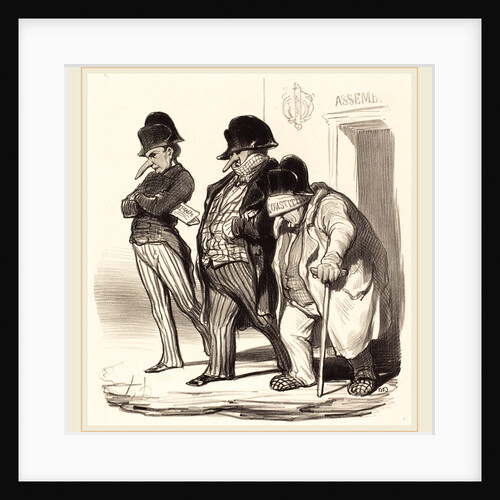 Les Journaux Napoléoniens sortant de l'Assemblée Nationale, 1848 by Honoré Daumier