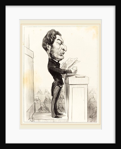 Eugène Rouher, 1850 by Honoré Daumier