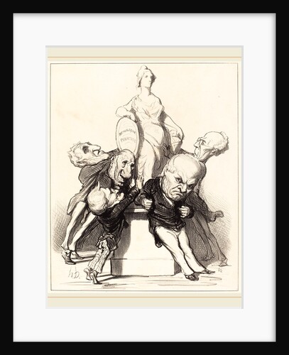 Ils prétendent qu'ils la soutiennent, 1849 by Honoré Daumier
