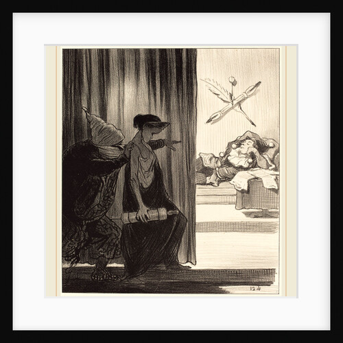 Clytemnestre poussée par mimi Véron, 1850 by Honoré Daumier