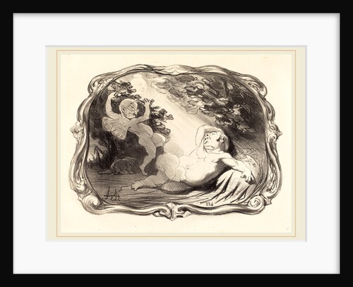 Le Sommeil d'Endymion-Berryer, 1851 by Honoré Daumier