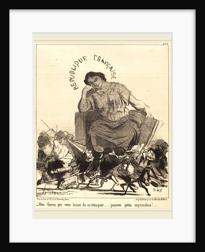 Vous finirez par vous lasser de m'attaquer, 1851 by Honoré Daumier
