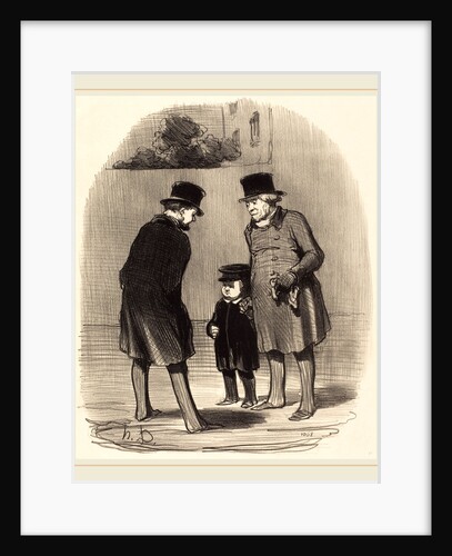 Oui, monsieur Chapuzot, 1852 by Honoré Daumier