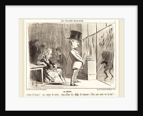 Au Havre, 1852 by Honoré Daumier