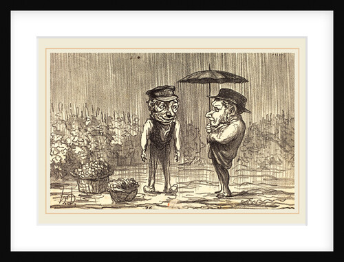 Faut pas s'plaindre de c'temps-la, 1864 by Honoré Daumier