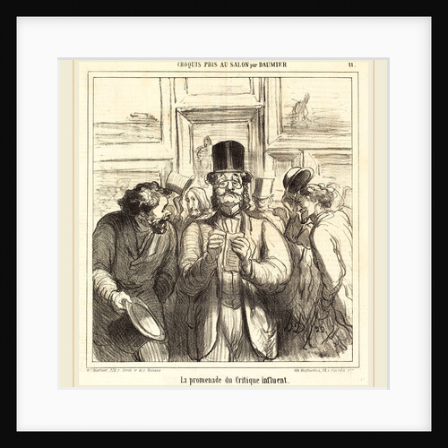 La promenade du Critique influent by Honoré Daumier