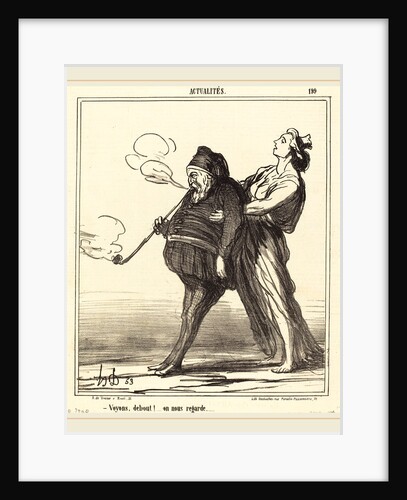 Voyons! debout, on nous regarde, 1866 by Honoré Daumier