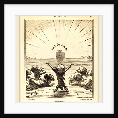 Adoremus!, 1869 by Honoré Daumier
