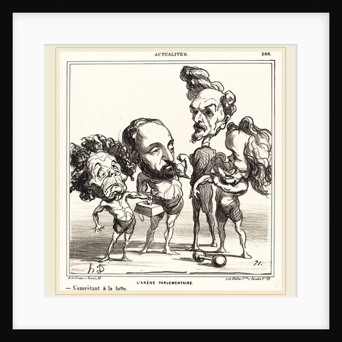 L'Arène parlementaire, 1870 by Honoré Daumier