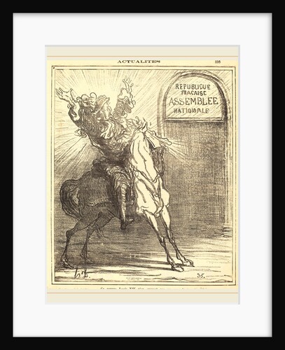 Ce pauvre Louis XIV n'en croyant pas ses yeux, 1871 by Honoré Daumier