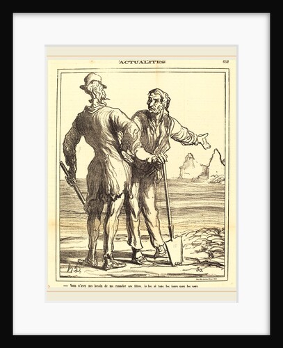 Vous n'avez pas besoin de me rappeler ses titres, 1871 by Honoré Daumier