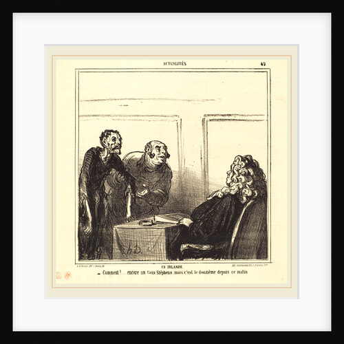 En Irlande by Honoré Daumier