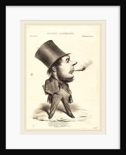 Daumier fut le peintre ordinaire, probably 1839 by Honoré Daumier