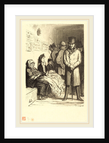 Un Bureau d'attente d'omnibus, 1862 by Charles Maurand