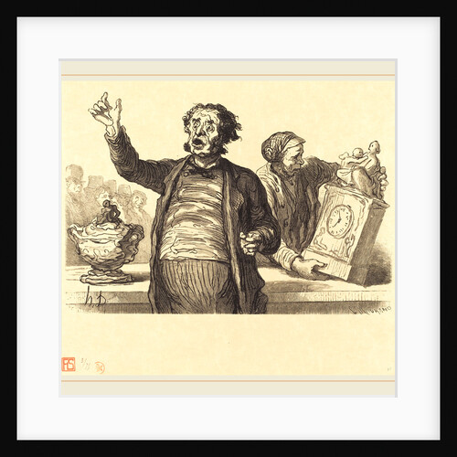 L'Hotel des Commissaires-priseurs: Le Crieur public, 1864 by Charles Maurand