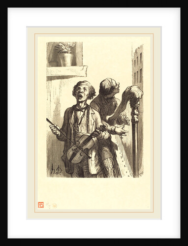 Les Chanteurs de rue, 1862 by Charles Maurand