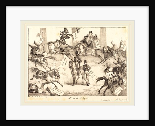 Leçon de Voltiges (Trick Riding), 1822 by Eugène Delacroix