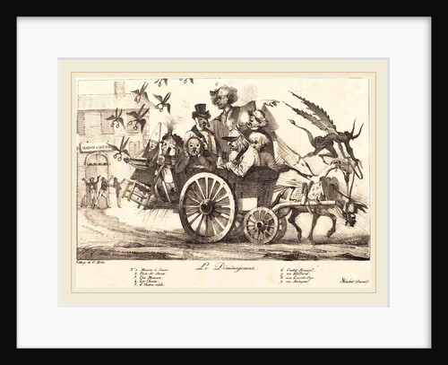 Le Déménagement de la Censure, c. 1821 by Eugène Delacroix