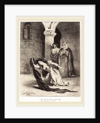The Song of Ophelia (Act IV, Scene V), 1834 by Eugène Delacroix