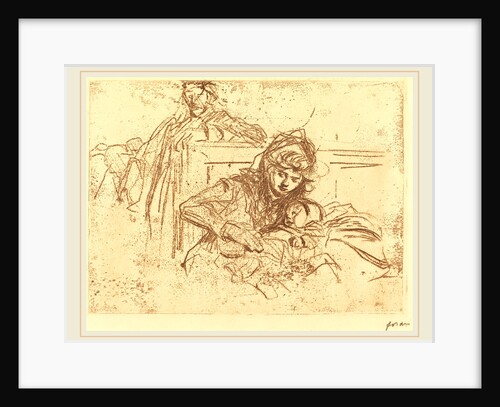Evidence at the Hearing (first plate) by Jean-Louis Forain
