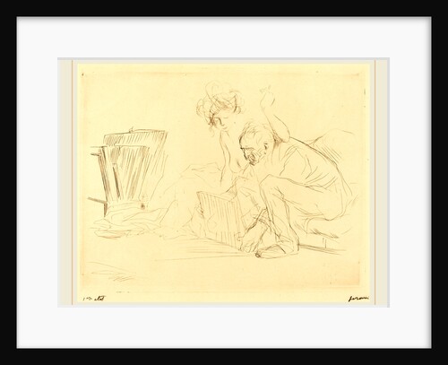 The Model's Rest (second plate) by Jean-Louis Forain