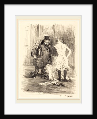 A Seizure, c. 1891 by Jean-Louis Forain