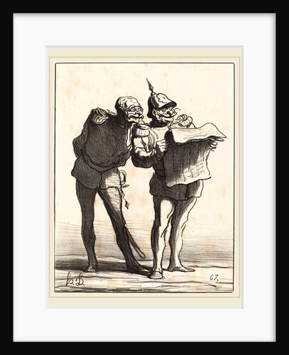 Décidément on ne peut pas, 1870 by Honoré Daumier