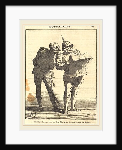 Décidément on ne peut pas, 1870 by Honoré Daumier