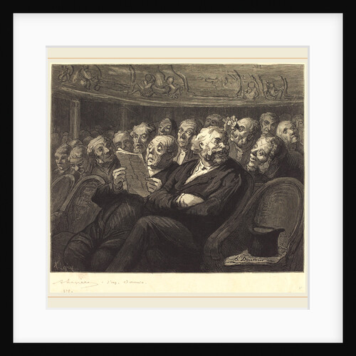Les Fauteuils d'orchestre, 1878 by Auguste Lepère