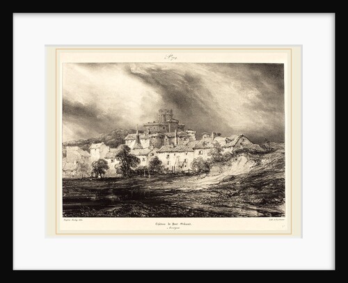 Château de Pont-Gibaud by Eugène Isabey