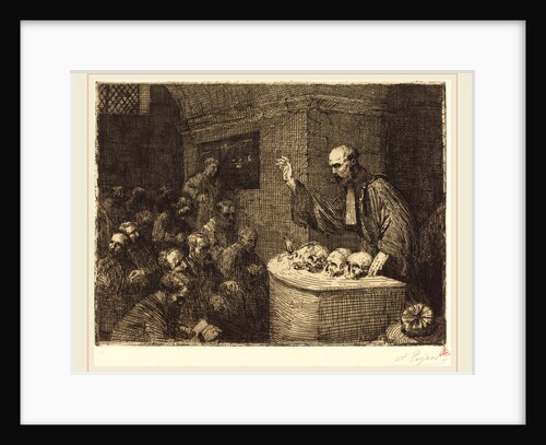 Phrenology Course, 2nd plate, 1906 by Alphonse Legros