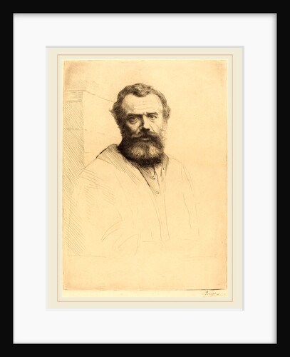 Self-Portrait, 3rd plate by Alphonse Legros