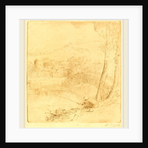 Little Angler by Alphonse Legros