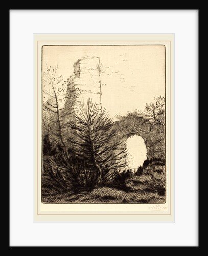 Ruins of a Monastery by Alphonse Legros