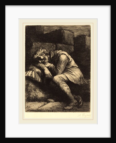 Sleeping Beggar by Alphonse Legros