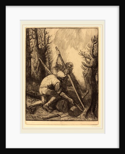 Woodcutters, 3rd plate by Alphonse Legros