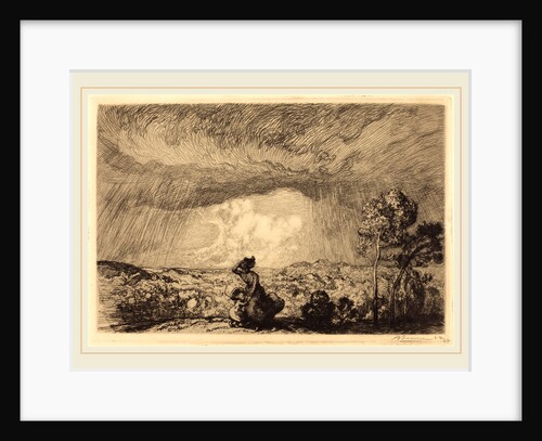 Storm on the Dune, Vendee by Auguste Lepère